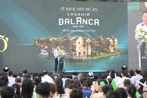 Ông Lương Minh Tuấn – Chủ tịch HĐQT Tập đoàn Đạt Phương – Chủ đầu tư dự án phát biểu tại sự kiện.