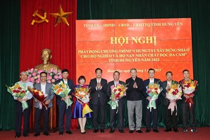 Hòa Phát ủng hộ 8 tỷ đồng xây dựng nhà ở cho hộ nghèo và nạn nhân chất độc da cam tỉnh Hưng Yên