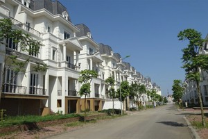 Dự án liền kề vẫn im hơi lặng tiếng