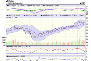 Biểu đồ kỹ thuật VN-Index. Nguồn: VCBS