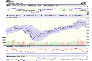 Biểu đồ kỹ thuật VN-Index. Nguồn: VCBS