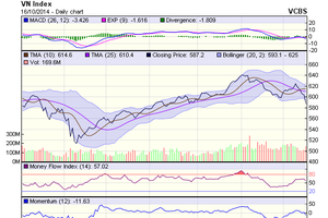 Biểu đồ kỹ thuật VN-Index. Nguồn: VCBS