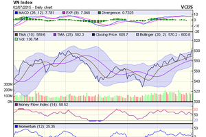 Biểu đồ kỹ thuật VN-Index. Nguồn: VCBS