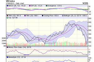 Biểu đồ kỹ thuật VN-Index. Nguồn: VCBS