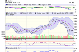 Biểu đồ kỹ thuật VN-Index. Nguồn: VCBS