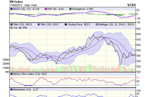Biểu đồ kỹ thuật VN-Index. Nguồn: VCBS