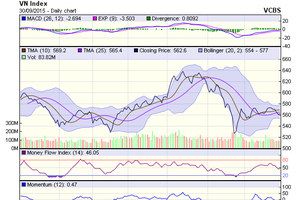 Biểu đồ kỹ thuật VN-Index. Nguồn: VCBS