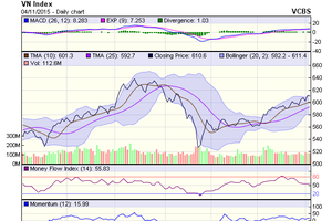 Biểu đồ kỹ thuật VN-Index. Nguồn: VCBS