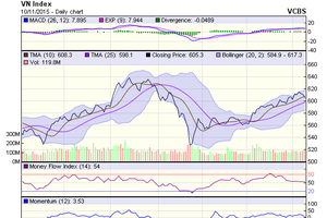 Biểu đồ kỹ thuật VN-Index. Nguồn: VCBS
