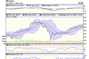 Biểu đồ kỹ thuật VN-Index. Nguồn: VCBS