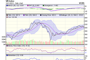 Biểu đồ kỹ thuật VN-Index. Nguồn: VCBS