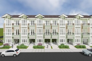 Phối cảnh khu căn hộ của dự án Pruksa Town