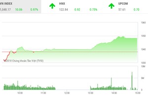 Phiên chiều 11/1: Cổ phiếu vốn hóa lớn chắp cánh, VN-Index lại bay cao