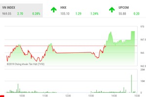 Phiên chiều 9/7: VN-Index may mắn thoát hiểm, HNX-Index tăng vọt