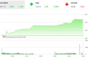 Giao dịch chứng khoán chiều 1/9: Dòng tiền nội thể hiện sức mạnh, VN-Index tăng hơn 10 điểm