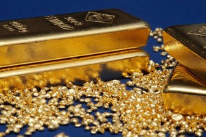 Vàng vọt lên cao nhất 3 tuần