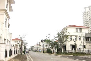 Khu đô thị Splendora đã cơ bản hoàn thiện, nhưng vẫn thưa vắng bóng người