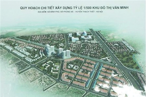 Hà Nội phê duyệt Quy hoạch chi tiết Khu đô thị Văn Minh