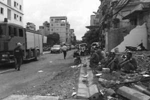 UBND phường Hạ Đình giải tỏa tuyến đường cuối ngõ 214 - Nguyễn Xiển để làm đường vào cụm 3 trường học 