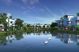 Dự án FLC Garden City được thiết kế trong quần thể nhiều cây xanh, hồ nước