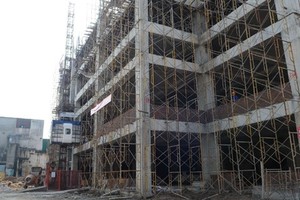 Tòa nhà N3 tập thể Nguyễn Công Trứ được vay vốn ưu đãi để hoàn thành trong tháng 9/2015