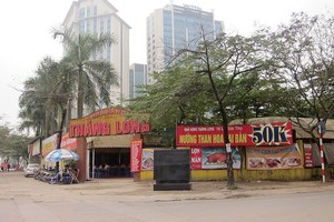 Một khu đất bị sử dụng sai mục đích tại Khu đô thị Mỹ Đình II của HUD