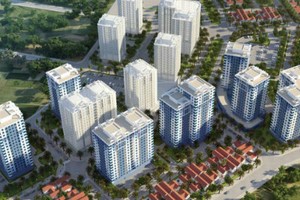 Phối cảnh dự án nhà ở xã hội Tây Nam Linh Đàm.