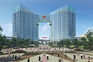 Phối cảnh Trung tâm hành chính Bình Dương