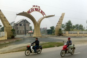 Dự án New house city nằm tại km 17 trên trục đường Đại lộ Thăng Long