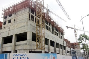 Hai khối CT2A và CT2B Dự án Deawoo Cleve “đắp chiếu” đã 2 năm nay