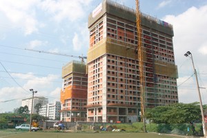 Block A1 Dự án Hưng Ngân Garden đã được cất nóc vượt tiến độ
