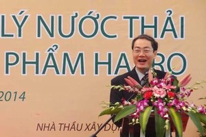 Ông Vũ Thanh Sơn, Tổng giám đốc TCT Thương mại Hà Nội (Hapro) giới thiệu về dự án