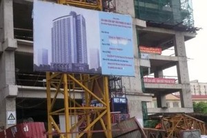 Dự án Thăng Long - Yên Hòa (Cầu Giấy, Hà Nội) đã được cơ quan chức năng cho phép thi công trở lại