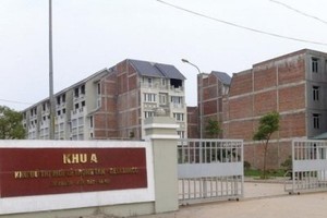 Các biệt thự tại Khu đô thị mới Lê Trọng Tấn đều đã hoàn thiện mặt ngoài, cơ sở hạ tầng tốt