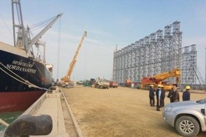 Một số hạng mục lớn của Dự án Liên hợp thép Formosa Hà Tĩnh đang được triển khai xây dựng