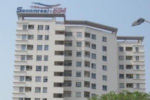 Chung cư 584 nhìn từ bên ngoài