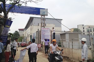 Dự án HongKong Tower nằm trong ngõ hẻm, chứ không phải mặt đường Đê La Thành
