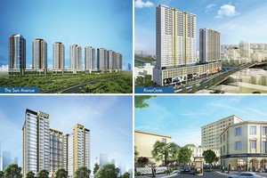 Các dự án nổi bật của Tập đoàn Novaland: The Sun Avenue (Mai Chí Thọ, Q.2), RiverGate (Bến Vân Đồn, Q.4), The Botanica (Phổ Quang, Q. Tân Bình) và Lucky Dragon (Đỗ Xuân Hợp, Q.9)