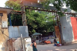 Hiện trạng khu đất 295 - Lê Duẩn, quận Hai Bà Trưng, Hà Nội. Ảnh: D.H