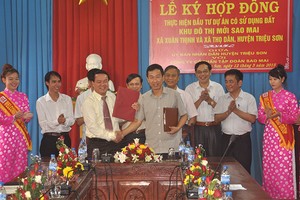 Tập đoàn Sao Mai đầu tư khu đô thị mới tại Thanh Hóa