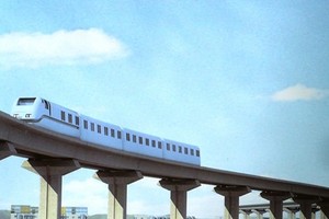 Đoàn tàu gồm 4 toa xe, thân tàu sử dụng vật liệu thép không gỉ do Công ty Trách nhiệm hữu hạn trang thiết bị tầu điện ngầm Bắc Kinh sản xuất.