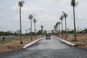 Những dự án đất nền tại các địa phương lân cận TP. HCM ngày càng được nhiều nhà đầu tư quan tâm - Ảnh: Châu Kỳ