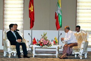 Thủ tướng Nguyễn Tấn Dũng và Tổng thống Myanmar Thein Sein. Ảnh: VGP
