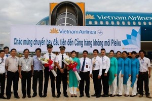Ngày 5/9 tới, Vietnam Airlines sẽ tiếp tục khai thác chuyến bay đầu tiên trên đường bay Hà Nội - Pleiku nhân dịp chính thức khai trương Cảng hàng không Pleiku mở cửa trở lại.