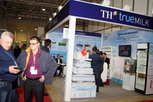 Gian hàng của TH true MILK tại Triển lãm Thực phẩm Quốc tế Moscow 2015