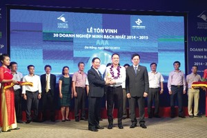 AAA vừa được vinh danh là một trong 30 doanh nghiệp minh bạch nhất trên Sở GDCK Hà Nội 2014 - 2015