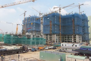 Dự án Goldmark City đang được chủ đầu tư đẩy nhanh tiến độ
