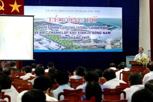 Lễ công bố Quyết định của Thủ tướng Chính phủ thành lập Khu kinh tế Đông Nam Quảng Trị