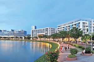 Không gian sống đang trở thành tiêu chí quan trọng khi khách hàng lựa chọn các dự án. Ảnh: Lê Toàn