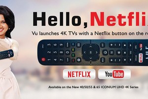 Devita Saraf trên mẫu quảng cáo của Vu Technologies